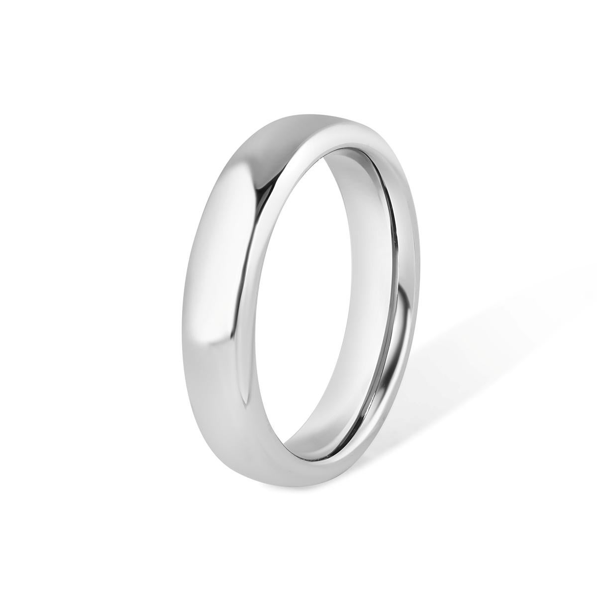 TIFFANY & Co. Anneau de mariage en platine 5mm 9 Excellent état - En vente à Los Angeles, CA