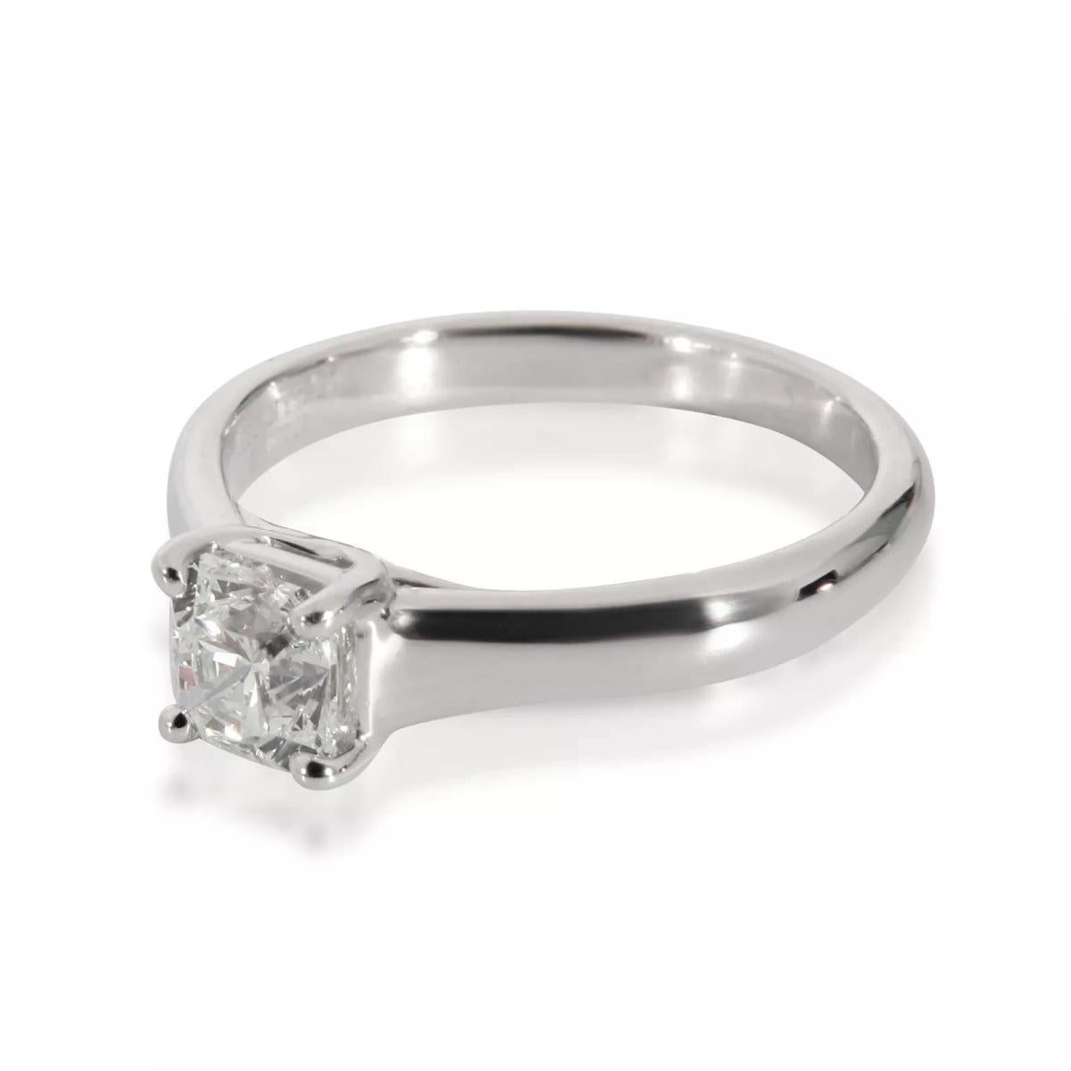 TIFFANY & Co. Platin .63 Karat Lucida Diamant Verlobungsring 6 im Zustand „Hervorragend“ in Los Angeles, CA