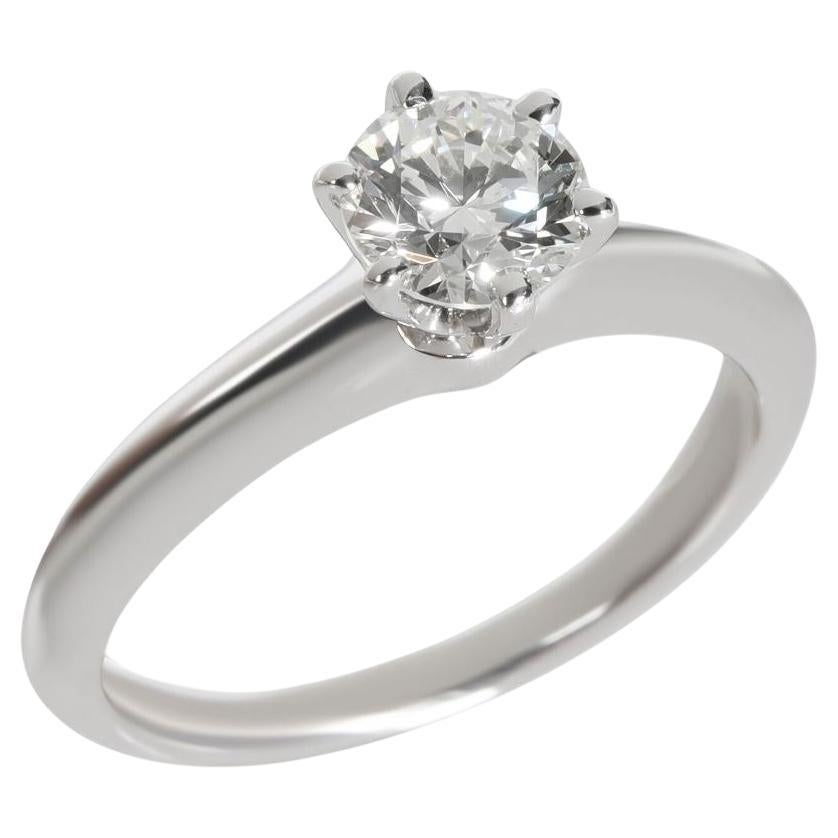 TIFFANY & Co. Platin .65 Karat Diamant Verlobungsring 6