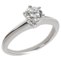 TIFFANY & Co. Platin .65 Karat Diamant Verlobungsring 6