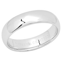 TIFFANY & Co. Anneau de mariage en platine de 6 mm à ajustement confortable 11 pour hommes