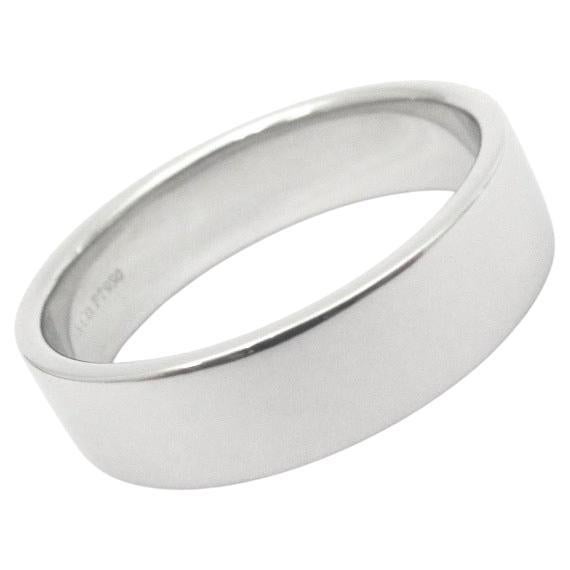 TIFFANY & Co. Anillo Platinum 6mm Esencial Plano 10