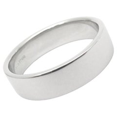 TIFFANY & Co. Anillo Platinum 6mm Esencial Plano 10