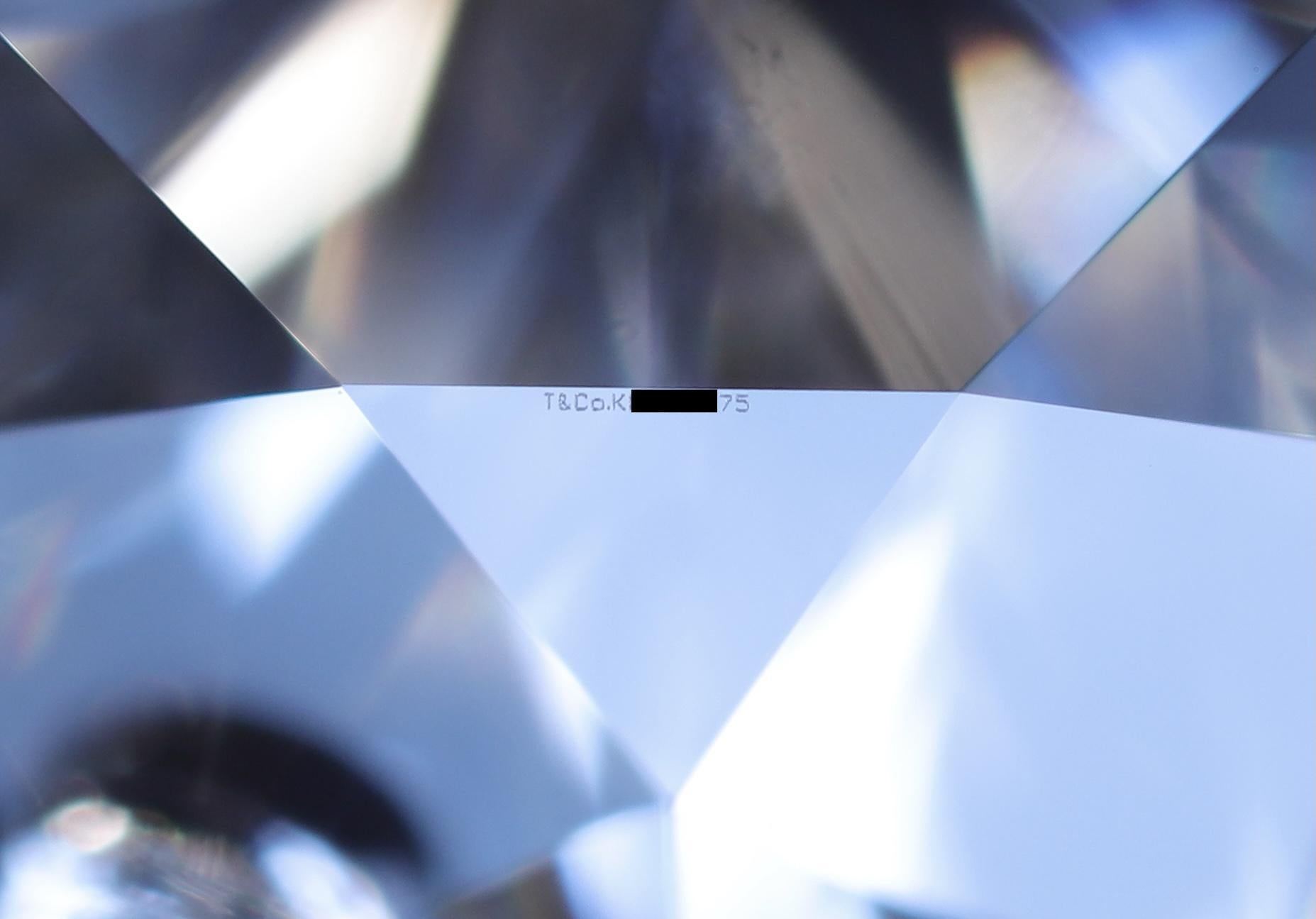 Tiffany & Co. Anello di fidanzamento solitario con diamante rotondo in platino da 0,71 ct I VS2 in vendita 6