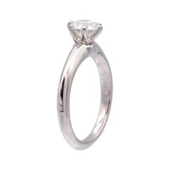 Tiffany & Co Platinum .74ct Diamond Solitaire Engagement Ring H VS2