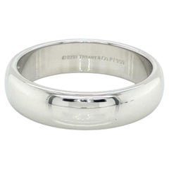 Tiffany & Co. Platinum 950 Comfort Fit 4mm Wide Wedding Band Ring