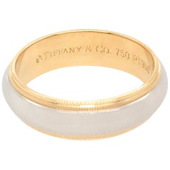 Tiffany & Co. Platinum and 18 Karat Yellow Gold Wedding Band