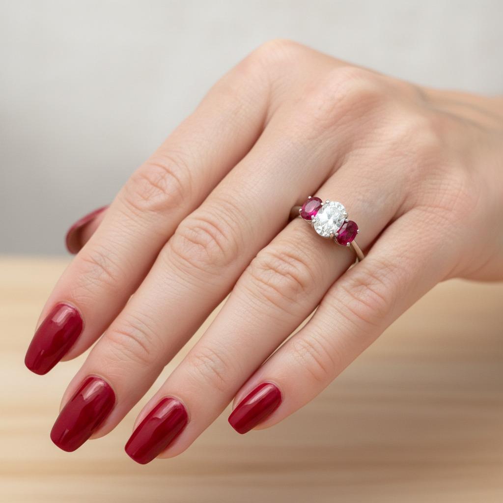 This GIA Certified ring features a spectacular 1.00 carat Oval Brilliant Cut diamond, graded G color, VVS2 clarity, and boasting an Excellent cut, Very Good polish, Good symmetry, and No fluorescence — resulting in a remarkably bright, fiery, and