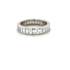 Tiffany & Co., Platinum and 3.00 Carat Baguette Cut Diamond Band