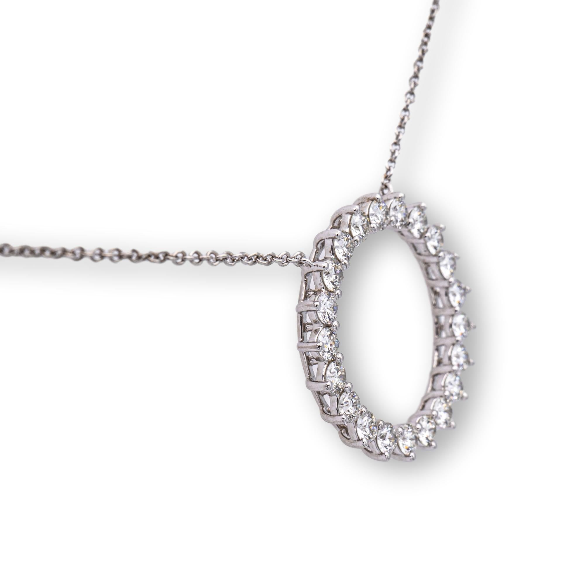tiffany open circle pendant
