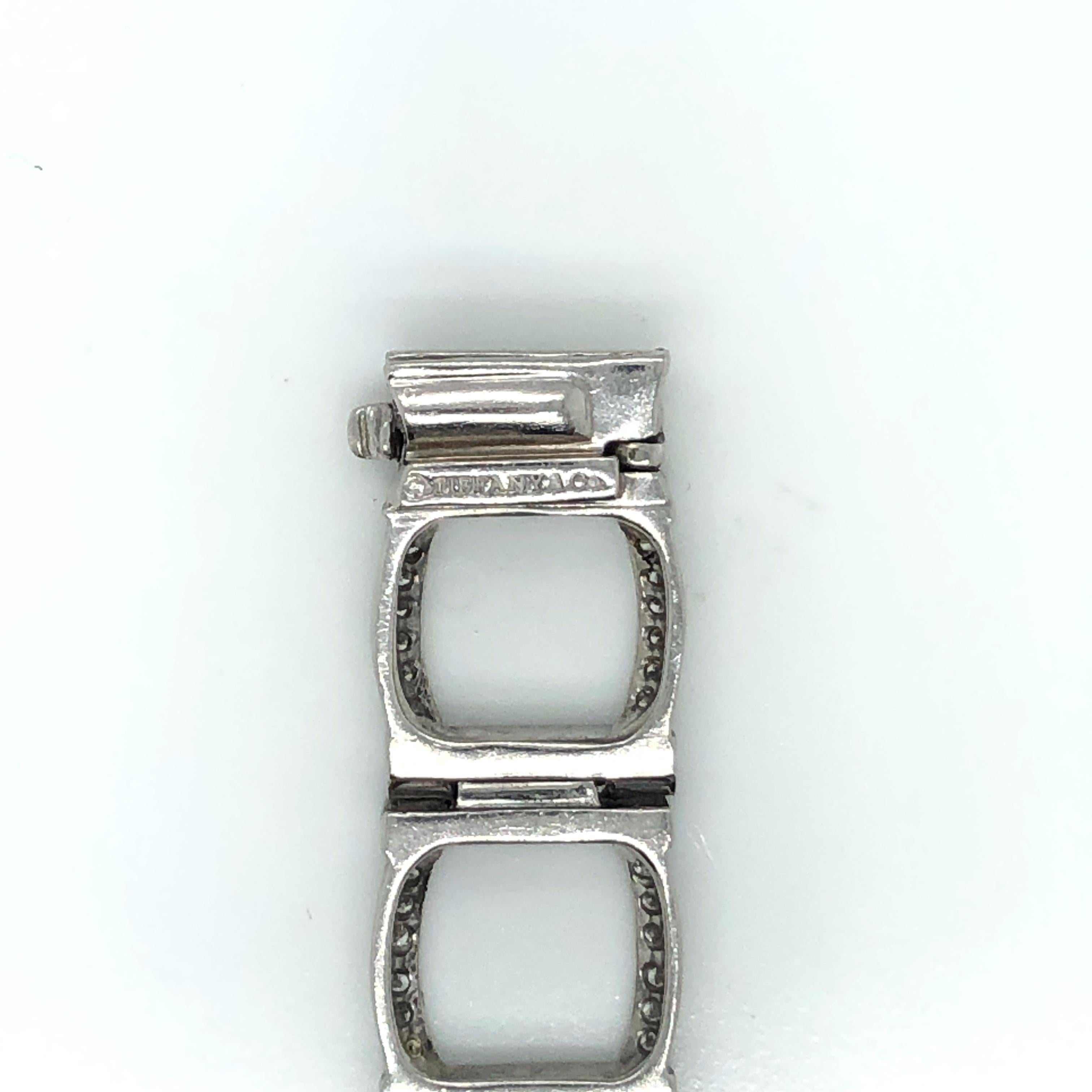 Modern Tiffany & Co. Platinum and Diamond Bracelet