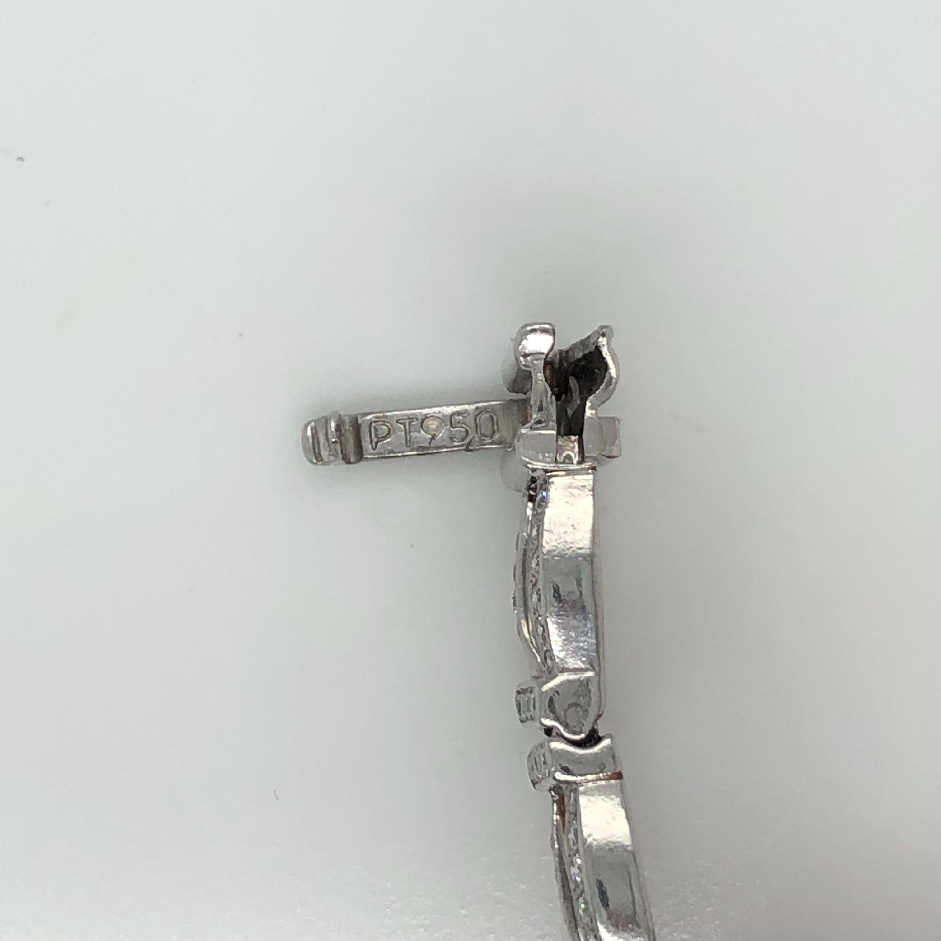 Round Cut Tiffany & Co. Platinum and Diamond Bracelet