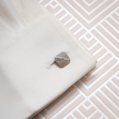 Tiffany & Co. Platinum and Diamond Cufflinks, circa 1920