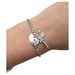 Tiffany & Co. Platinum and Diamond Dragonfly Charm Bracelet