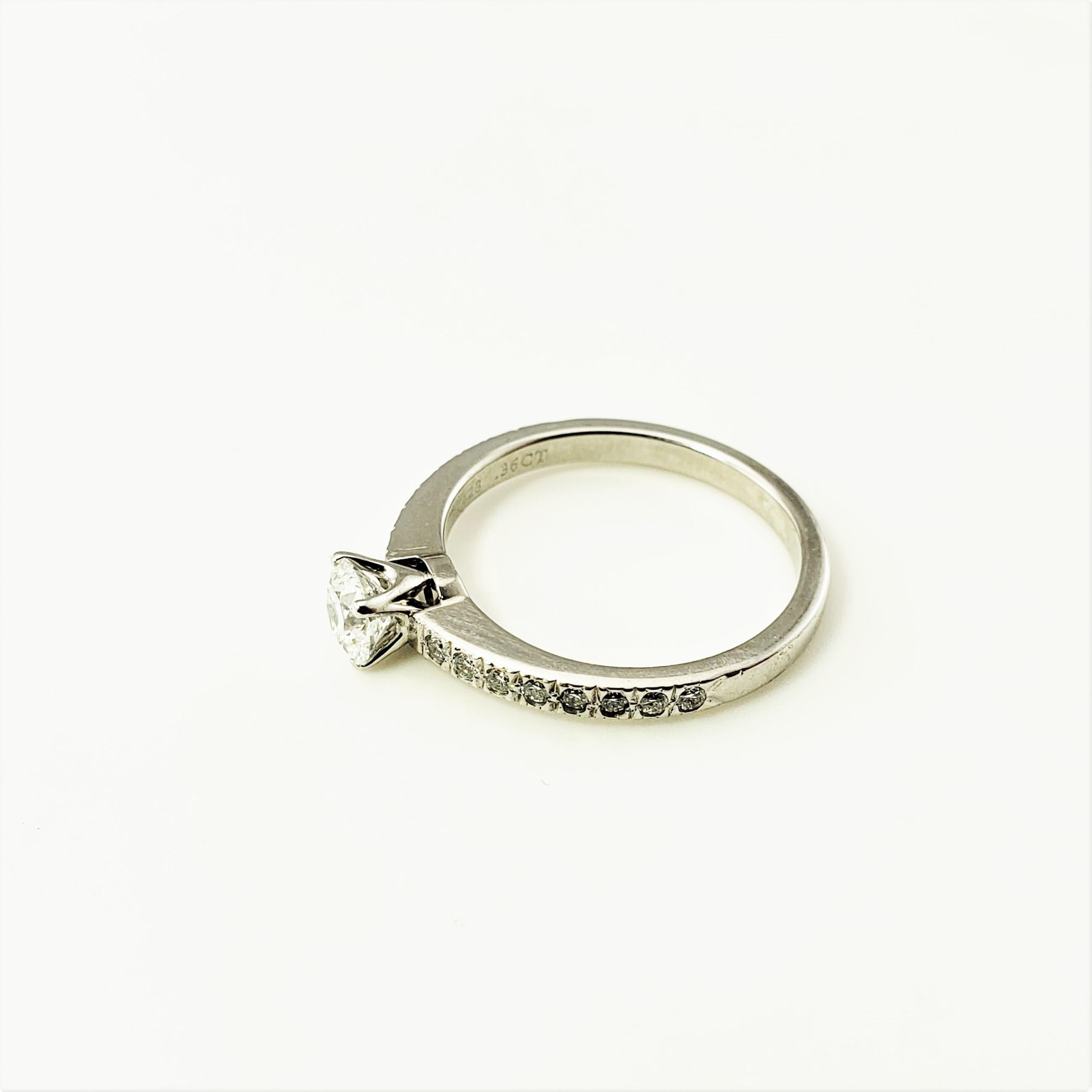 Cushion Cut Tiffany & Co. Platinum and Diamond Engagement Ring
