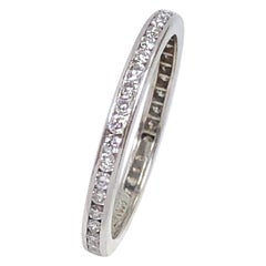 Tiffany & Co. Platinum and Diamond Eternity Band Ring