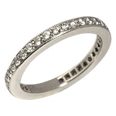 Tiffany & Co. Platinum and Diamond Eternity Band Ring