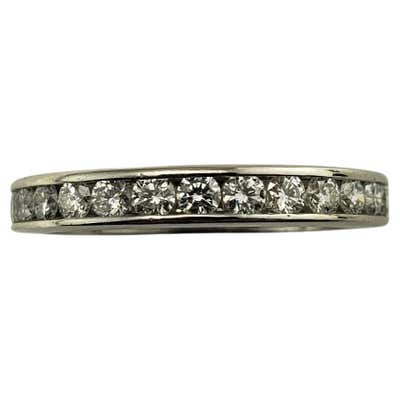 Tiffany and Co. Diamond Platinum Eternity Band Ring For Sale at 1stDibs ...