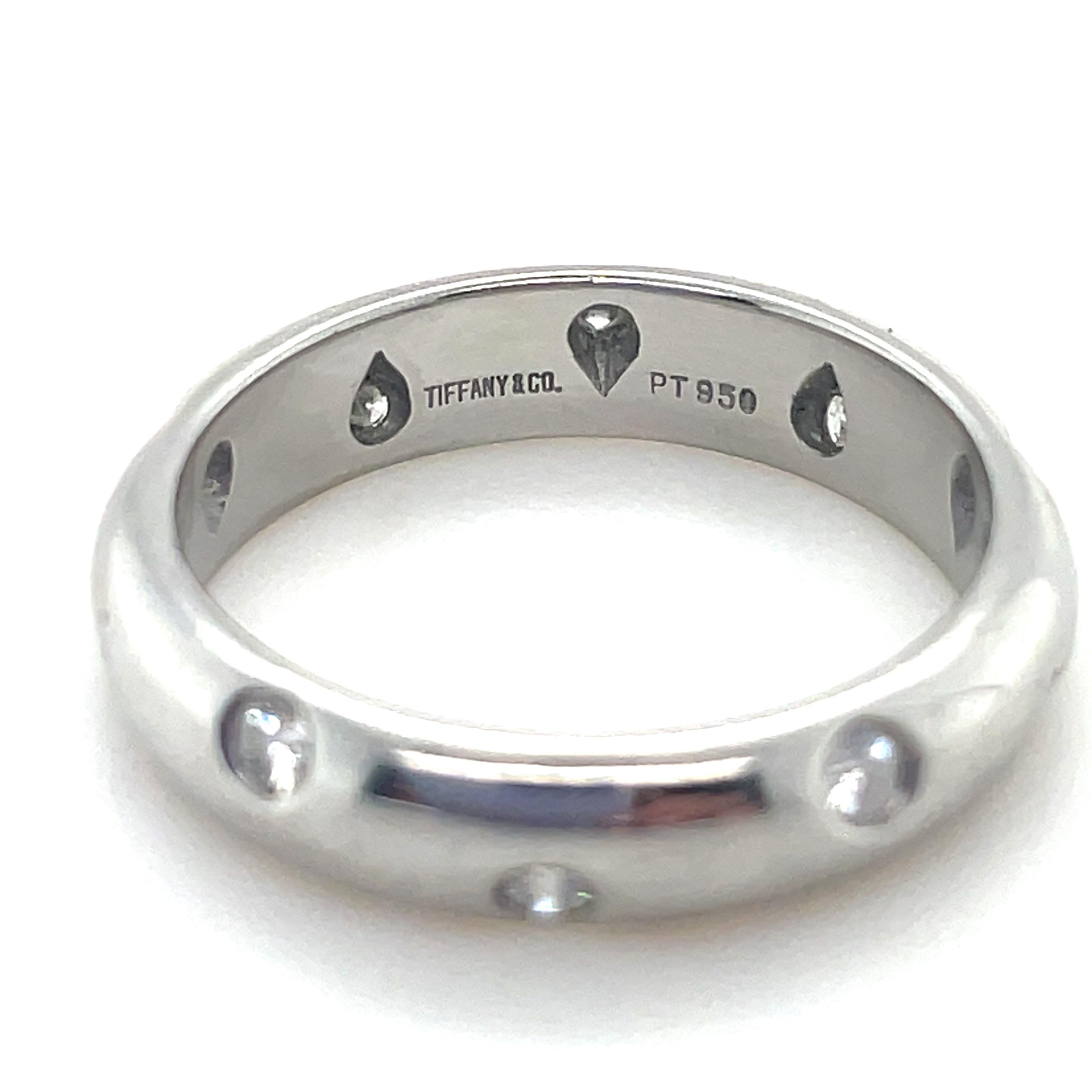 Etoile-Ring von Tiffany & Co. aus Platin und Diamanten (Brillantschliff)