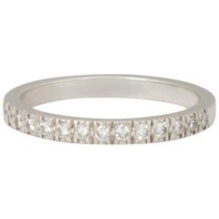 Tiffany & Co. Platinum and Diamond Half-Band