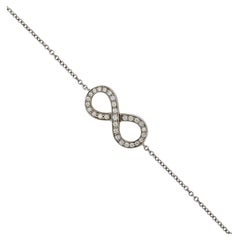 Tiffany & Co platinum and diamond Infinity bracelet