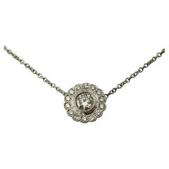  Tiffany & Co. Platinum and Diamond Pendant Necklace #15521