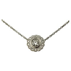 Tiffany & Co. Platinum and Diamond Pendant Necklace #15521