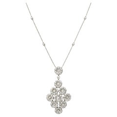 Tiffany & Co. Platinum and Diamond Pendant Necklace