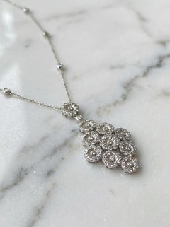 Tiffany & Co. Platinum and Diamond Pendant Necklace