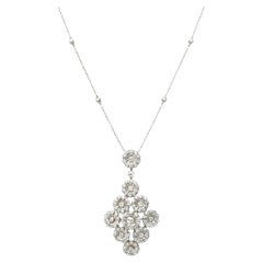 Tiffany & Co. Platinum and Diamond Pendant Necklace
