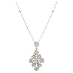 Tiffany 
Co. Platinum and Diamond Pendant Necklace