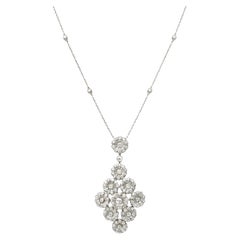 Tiffany & Co. Halskette aus Platin und Diamanten mit Anhänger