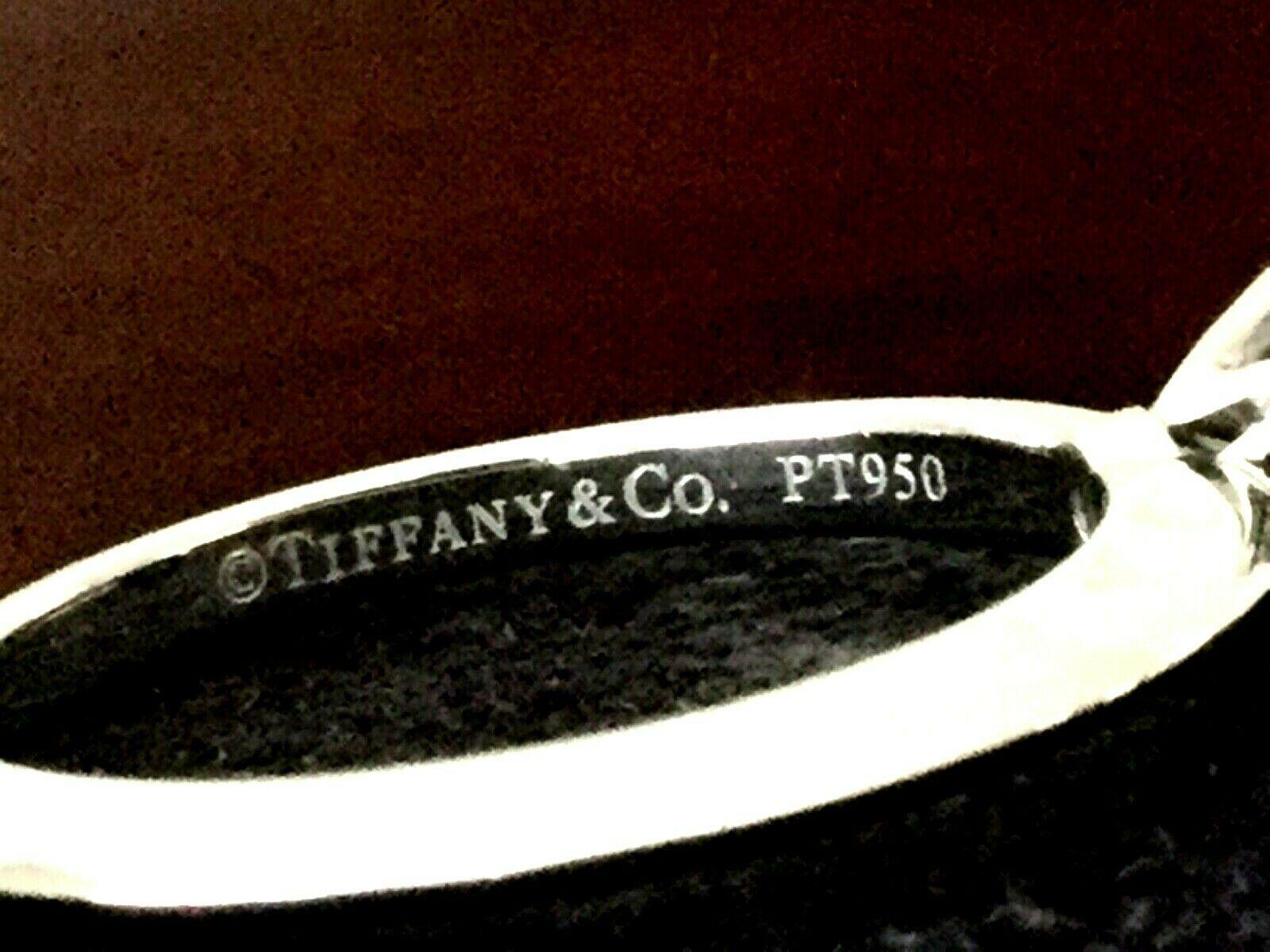 Tiffany & Co. Platinum and Diamond Princess Cut Ring .57 Carat D VS2 6
