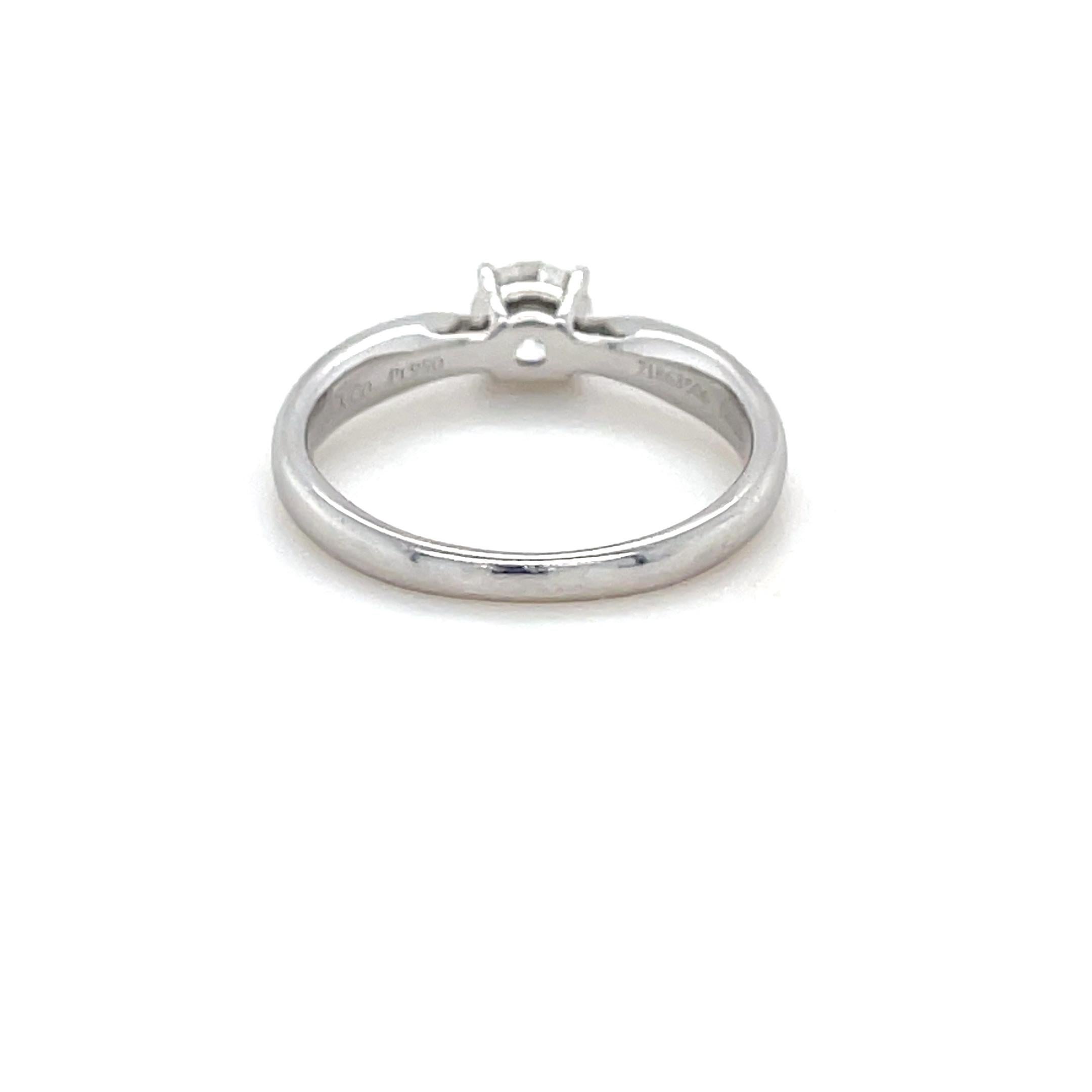 Brilliant Cut Tiffany & Co., Platinum and Diamond Ring