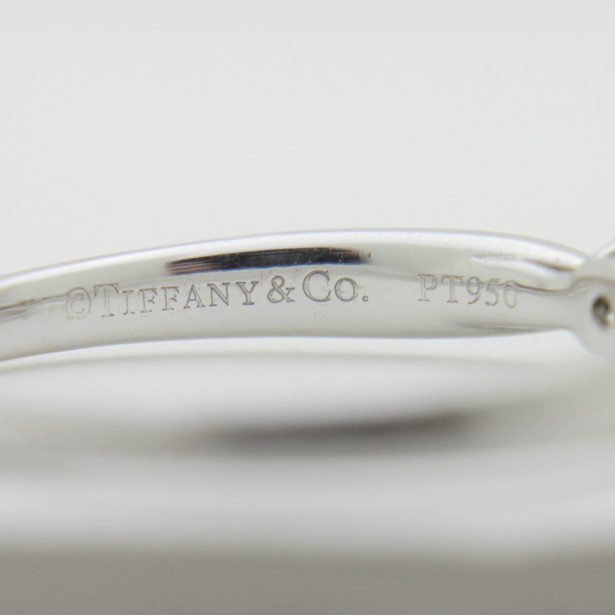 Tiffany & Co. Platinum and Diamond Ring In Good Condition For Sale In Brisbane City, QLD