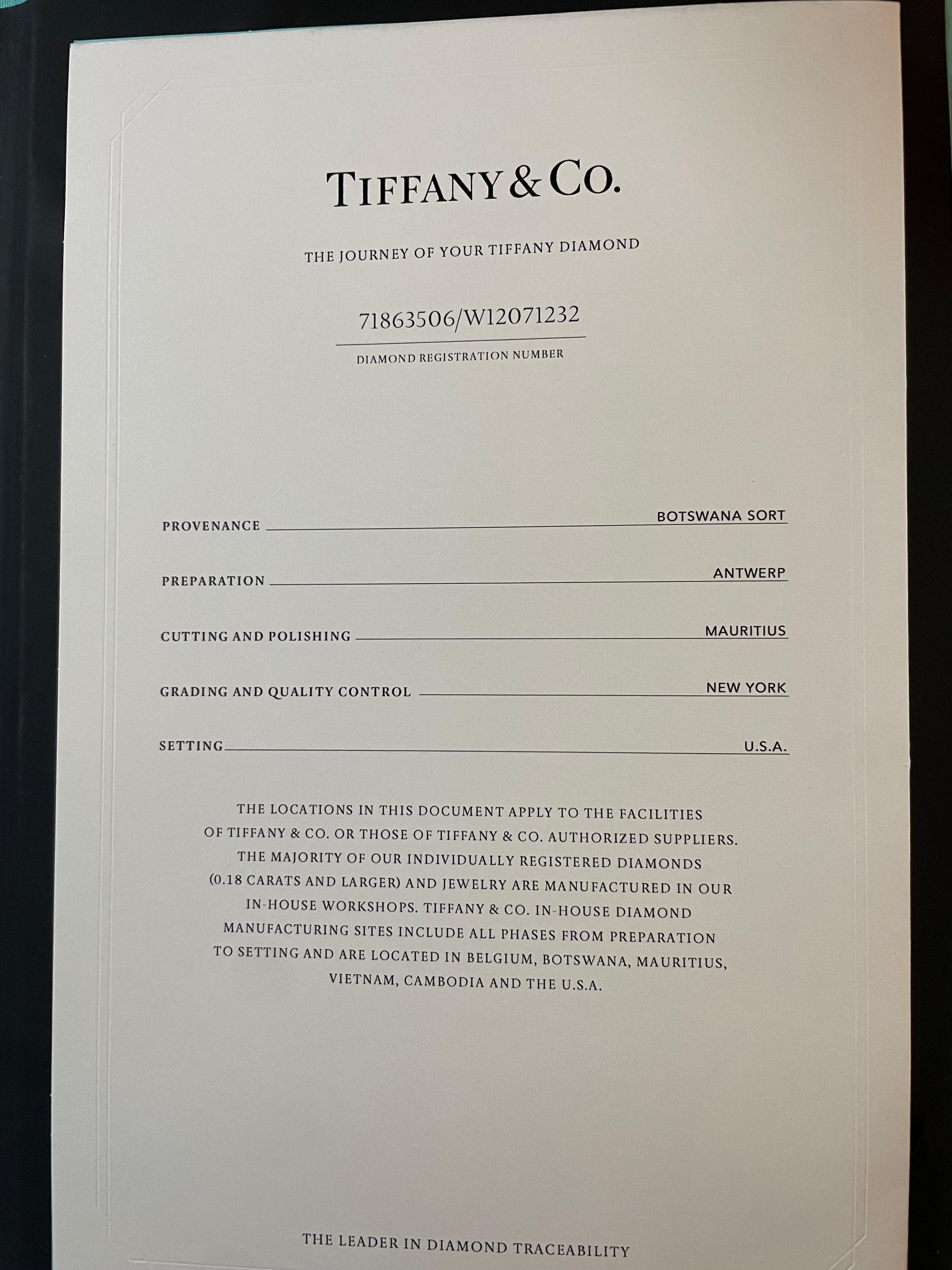 Tiffany & Co., Platinum and Diamond Ring 3