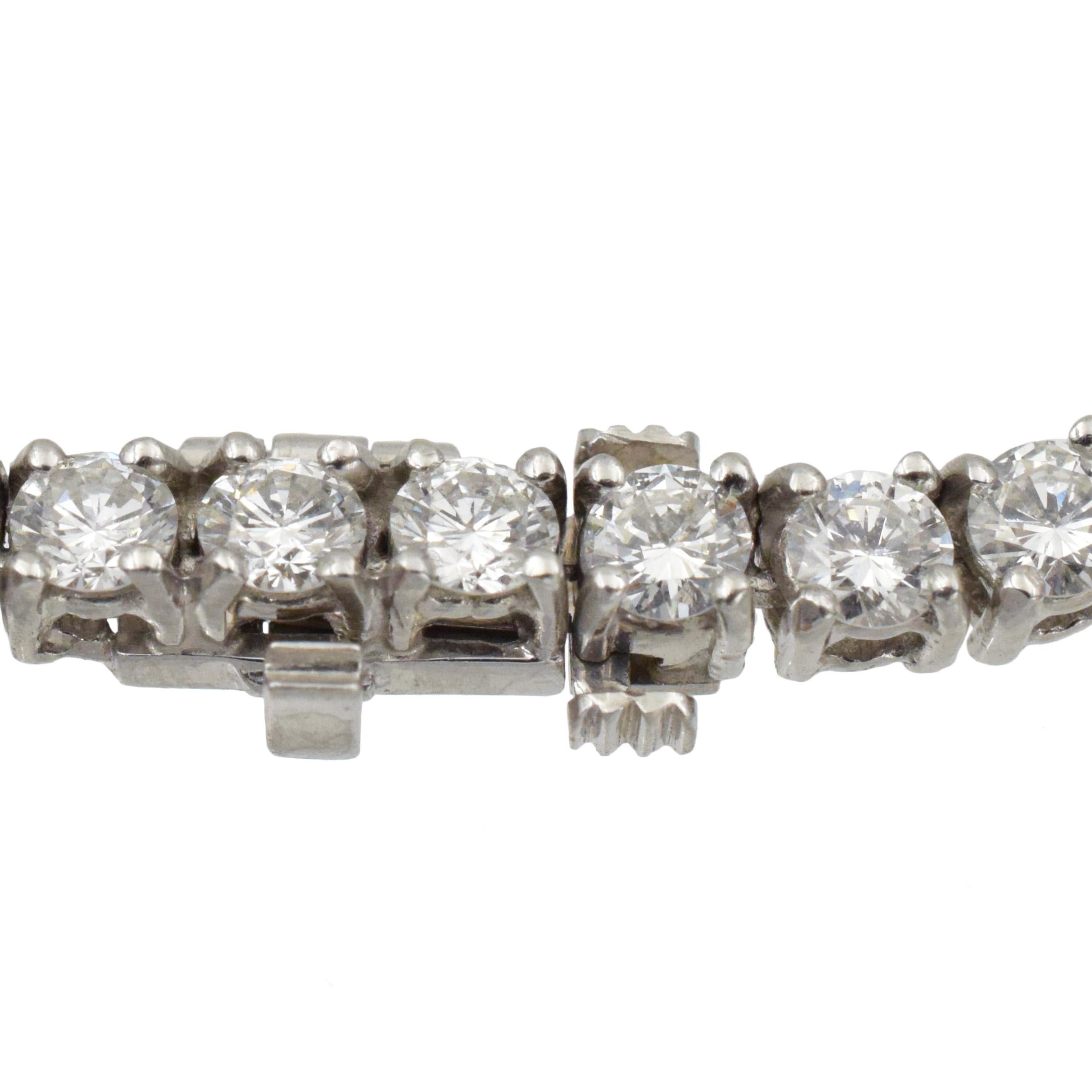 Tiffany & Co. Collier Riviera en platine et diamants  Unisexe en vente