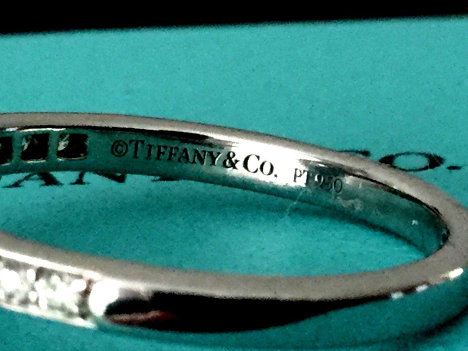 Tiffany & Co. Platinum and Diamond Round Engagement Ring 1.29 Carat 4