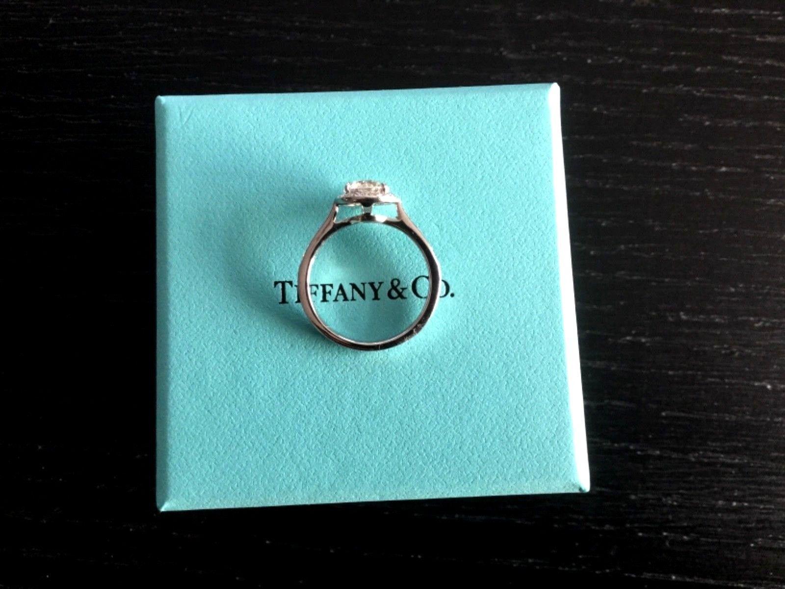Tiffany & Co. Platinum and Diamond Round Engagement Ring 1.29 Carat 6
