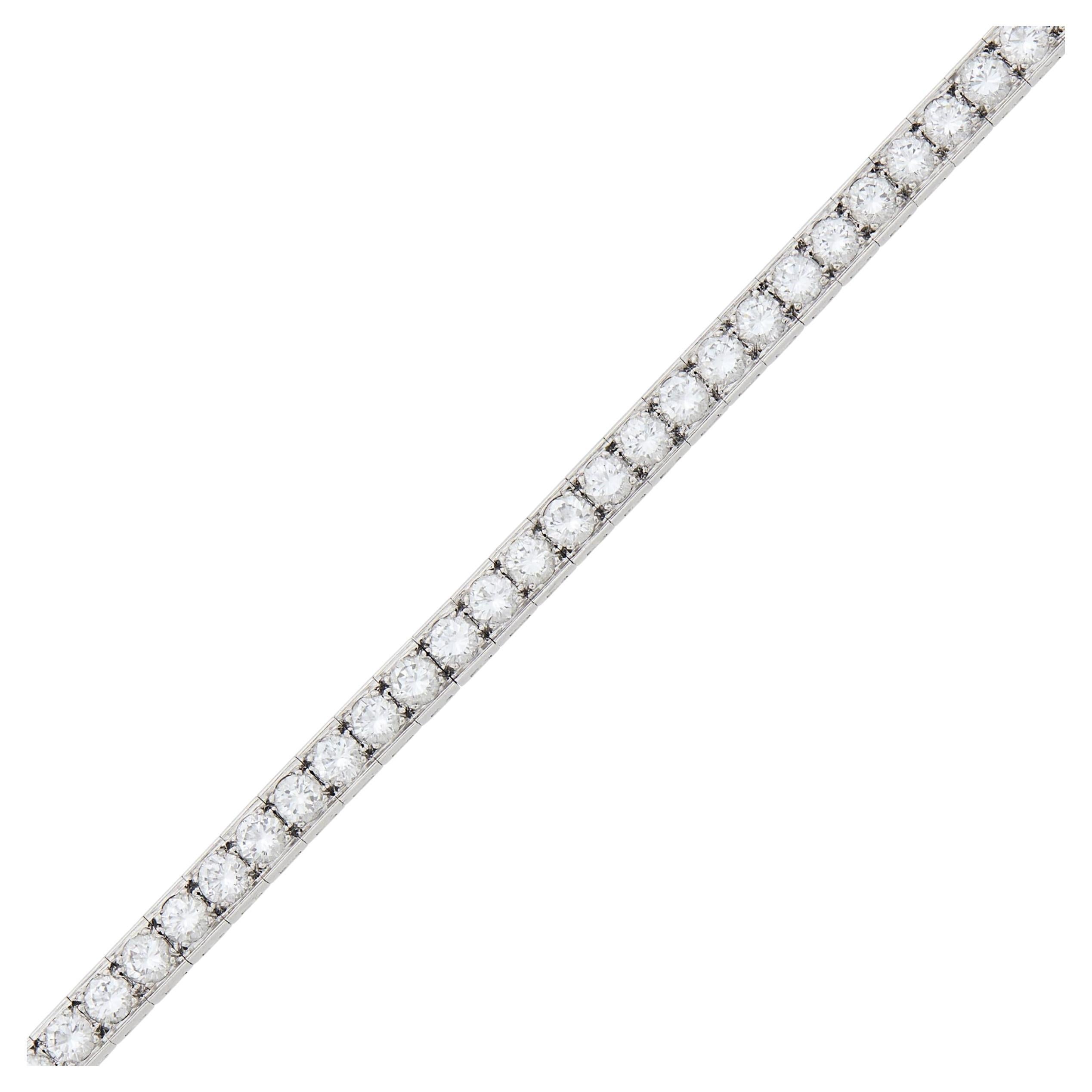 Tiffany & Co. Platinum and Diamond Straightline Bracelet