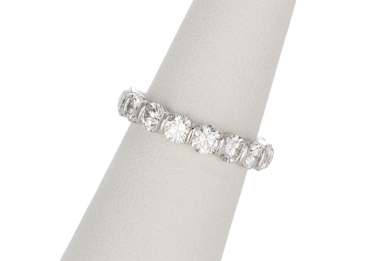 Modern Tiffany & Co. Platinum and Diamond Tiffany Embrace Band Ring