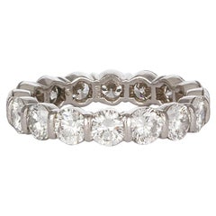 Tiffany & Co. Platinum and Diamond Tiffany Embrace Band Ring