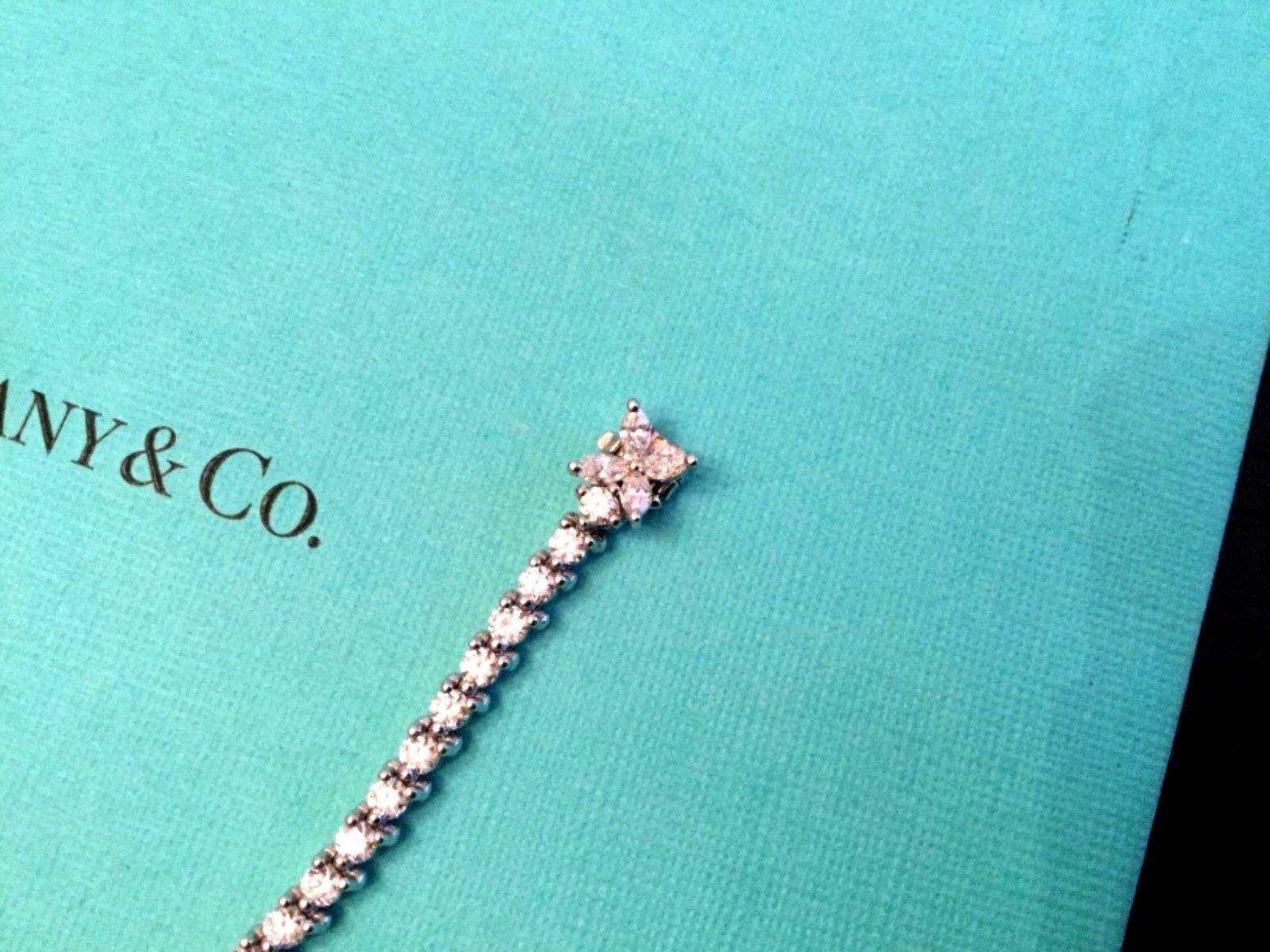 Tiffany & Co. Platinum and Diamond Victoria Tennis Bracelet 3.30 Carat 3