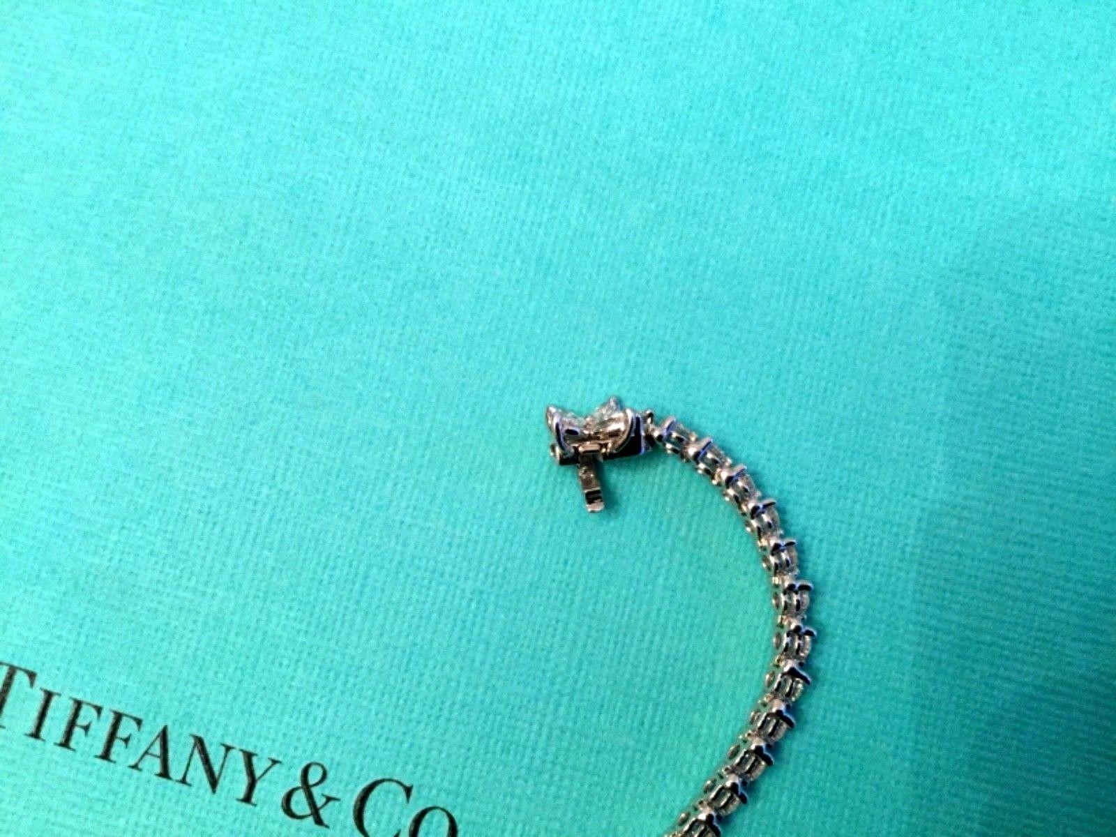 Tiffany & Co. Platinum and Diamond Victoria Tennis Bracelet 3.30 Carat 4