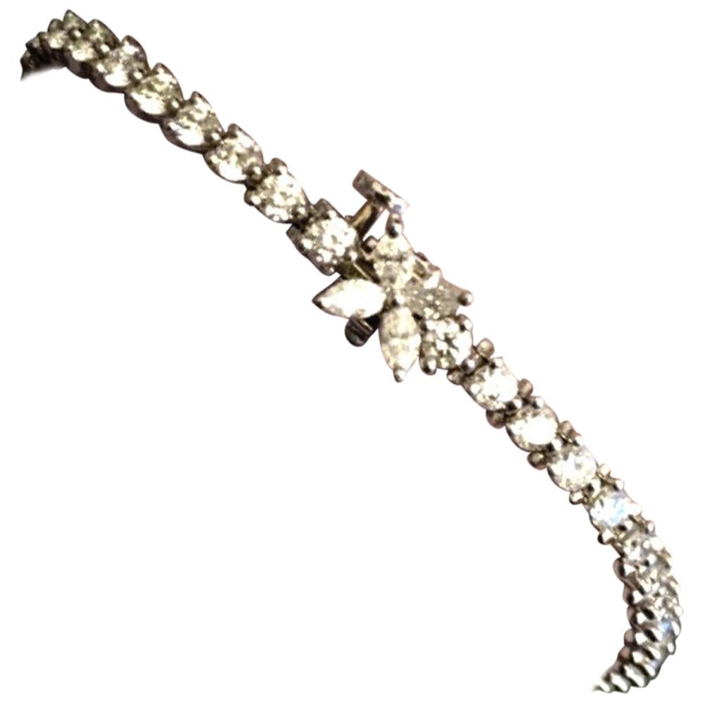 Tiffany & Co. Platinum and Diamond Victoria Tennis Bracelet 3.30 Carat