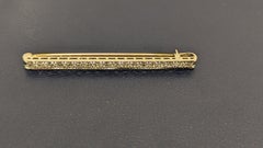 Tiffany & Co Broche barre de diamants en platine et or