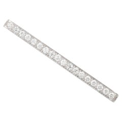 Bar-Brosche aus Platin und Gold mit Diamanten von Tiffany & Co