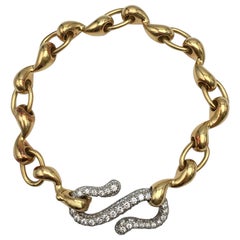 Tiffany & Co. Platinum and Gold Pave Diamond Bracelet