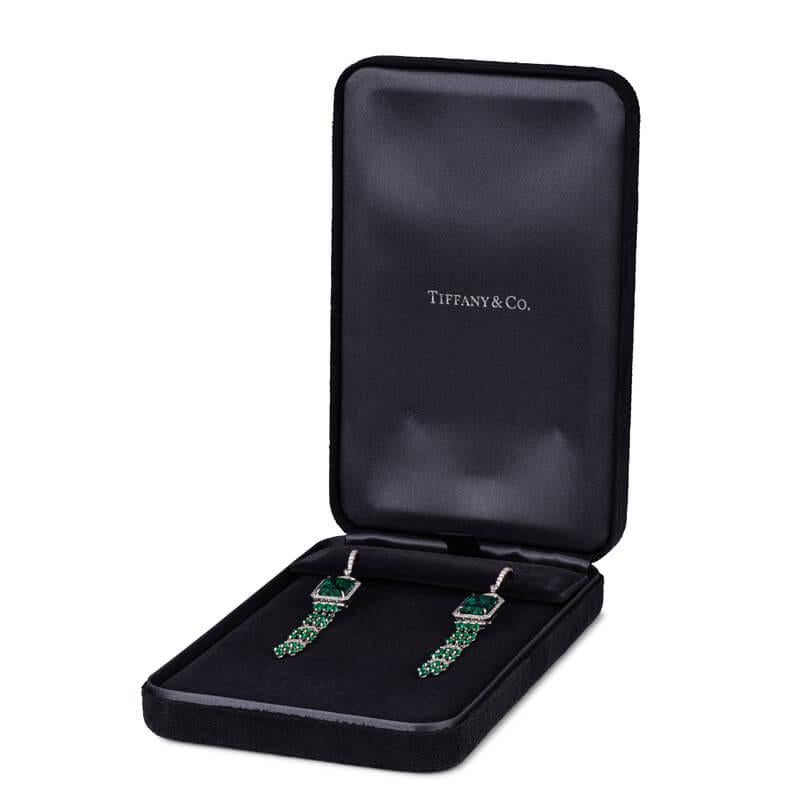 real emerald earrings tiffany