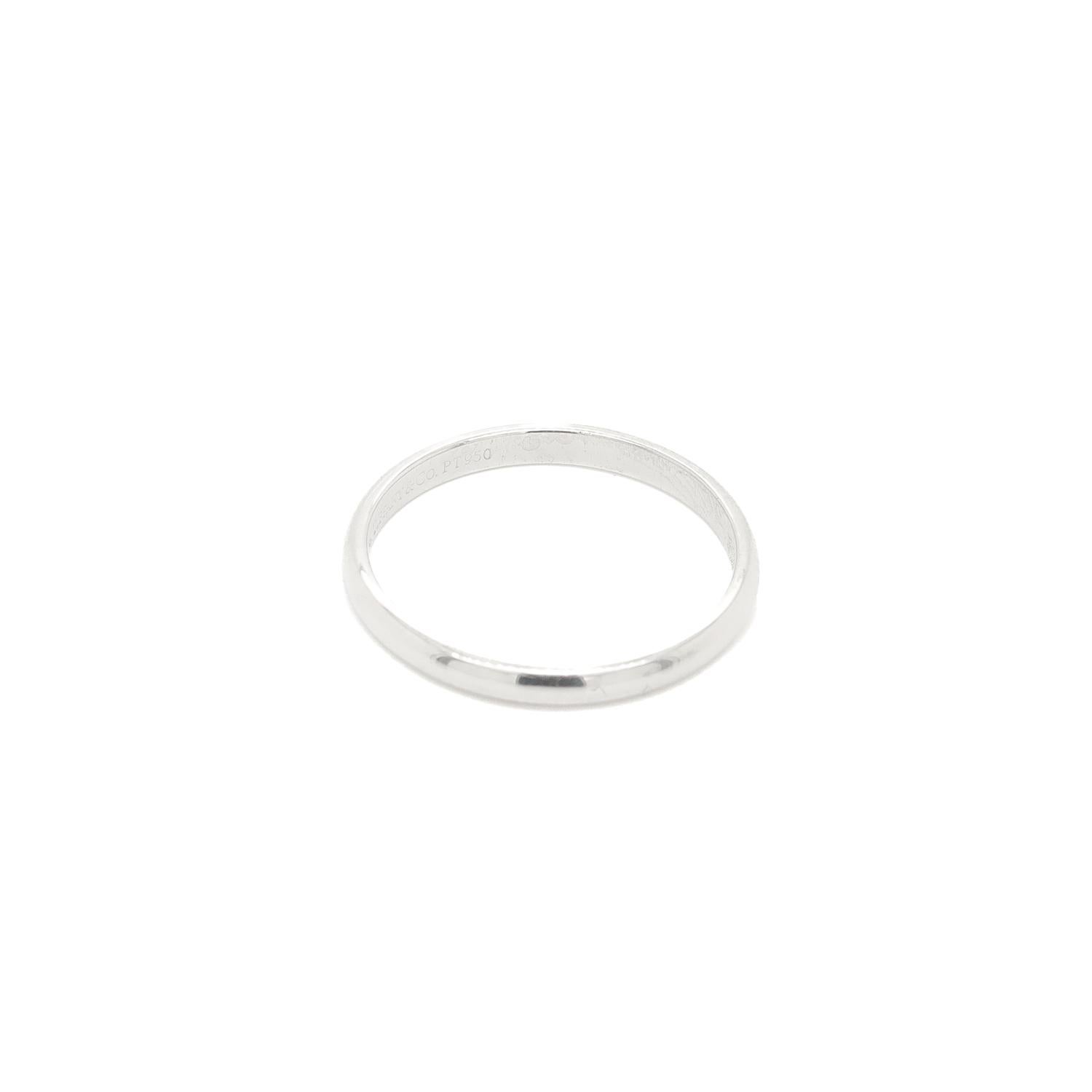 Tiffany & Co. Platinum Band Ring For Sale 4